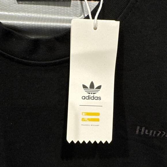 Adidas x Pharrell Williams Basics Human Race Black T-Shirt HB8817 Men's 2XL NWT - Picture 4 of 9